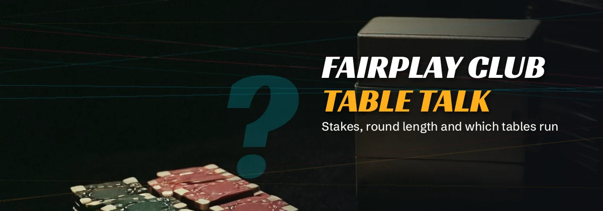 Row of live dealer tables lit for a late evening session
