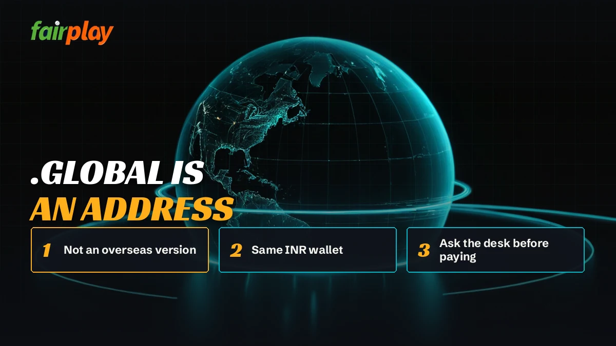 Desk agent comparing the .global address against the confirmed list of working addresses