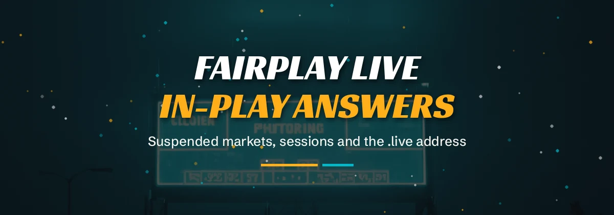 Help desk agent answering in-play questions beside a suspended market board