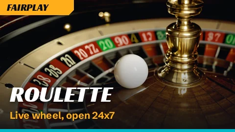 Roulette wheel spinning with the ball near zero